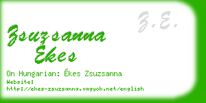 zsuzsanna ekes business card
