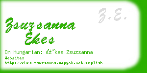 zsuzsanna ekes business card